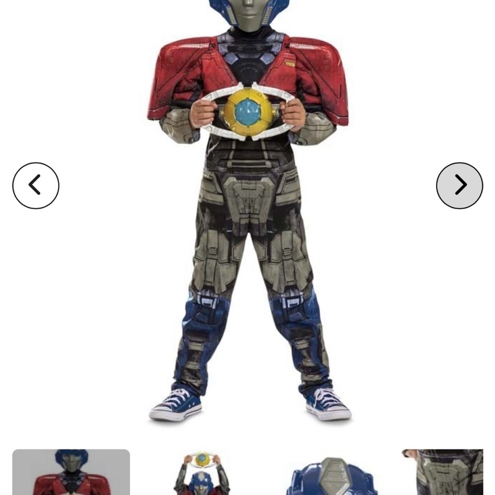 Kids Robot Costume - Red and Blue - Picture 5 of 9